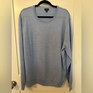 J. Crew Light Blue Men’s Crewneck Sweater. Never Worn. XL Lightweight Knit.